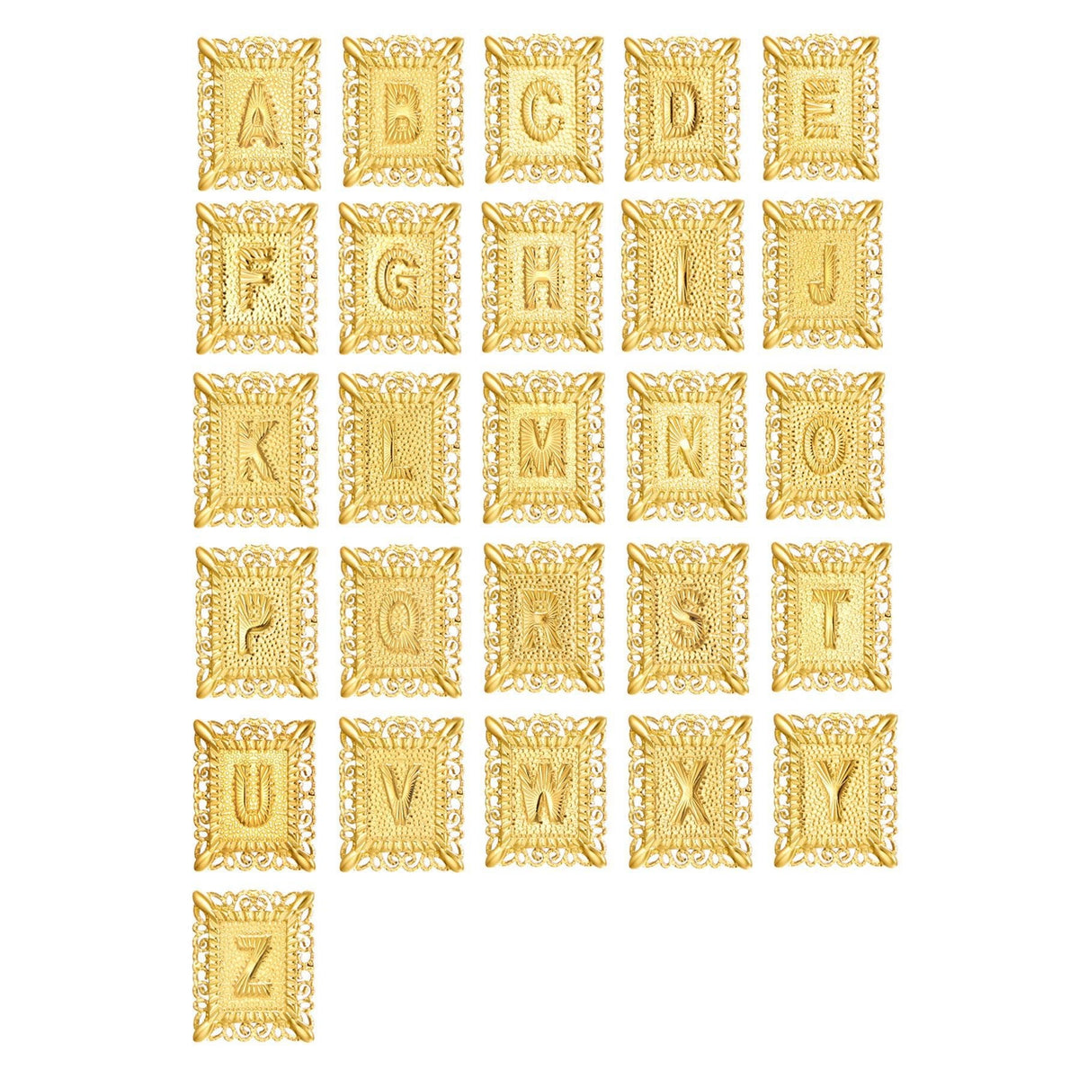 2pc 14k Initial & Cross Necklace Set