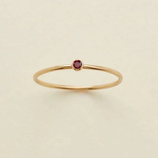 Dainty Birthstone Ring
