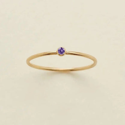 Dainty Birthstone Ring