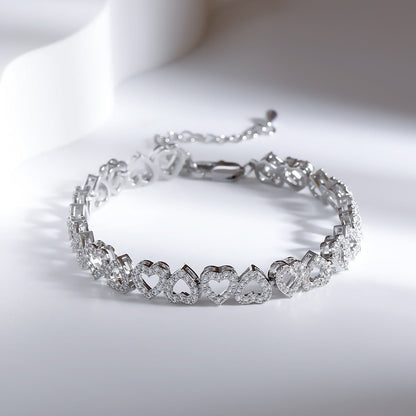Love Hearts Diamond Bracelet