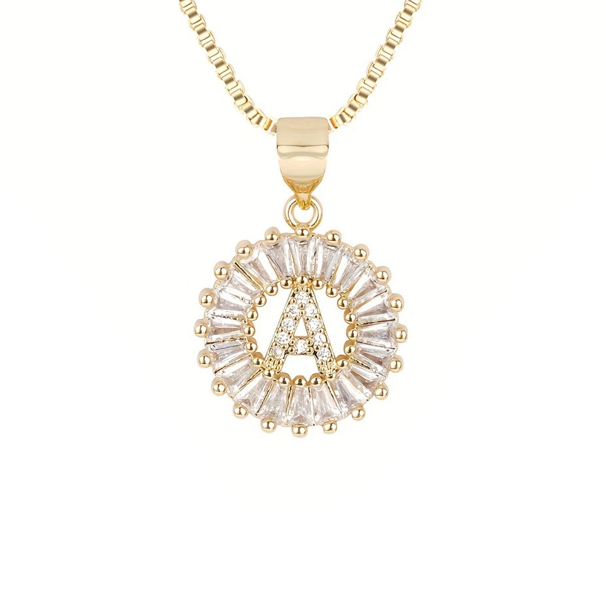 Circle Initial Necklace