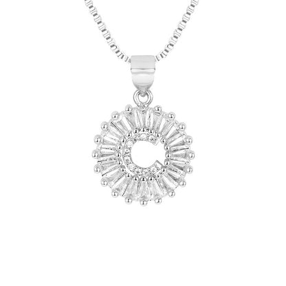 Circle Initial Necklace