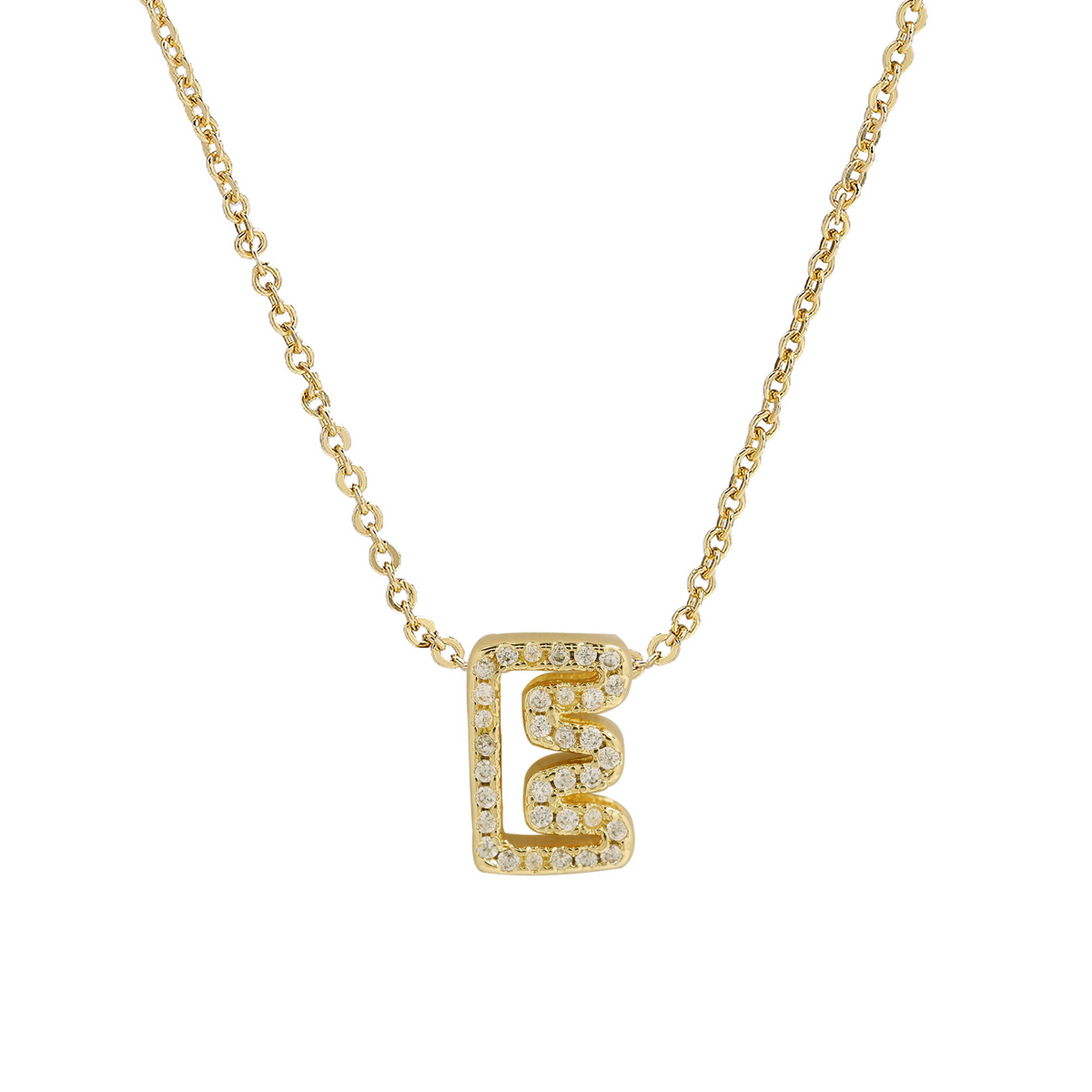 Dazzling Diamond Initial Necklace