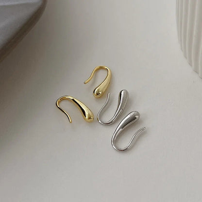 S925 Dainty Droplet Hook Earrings