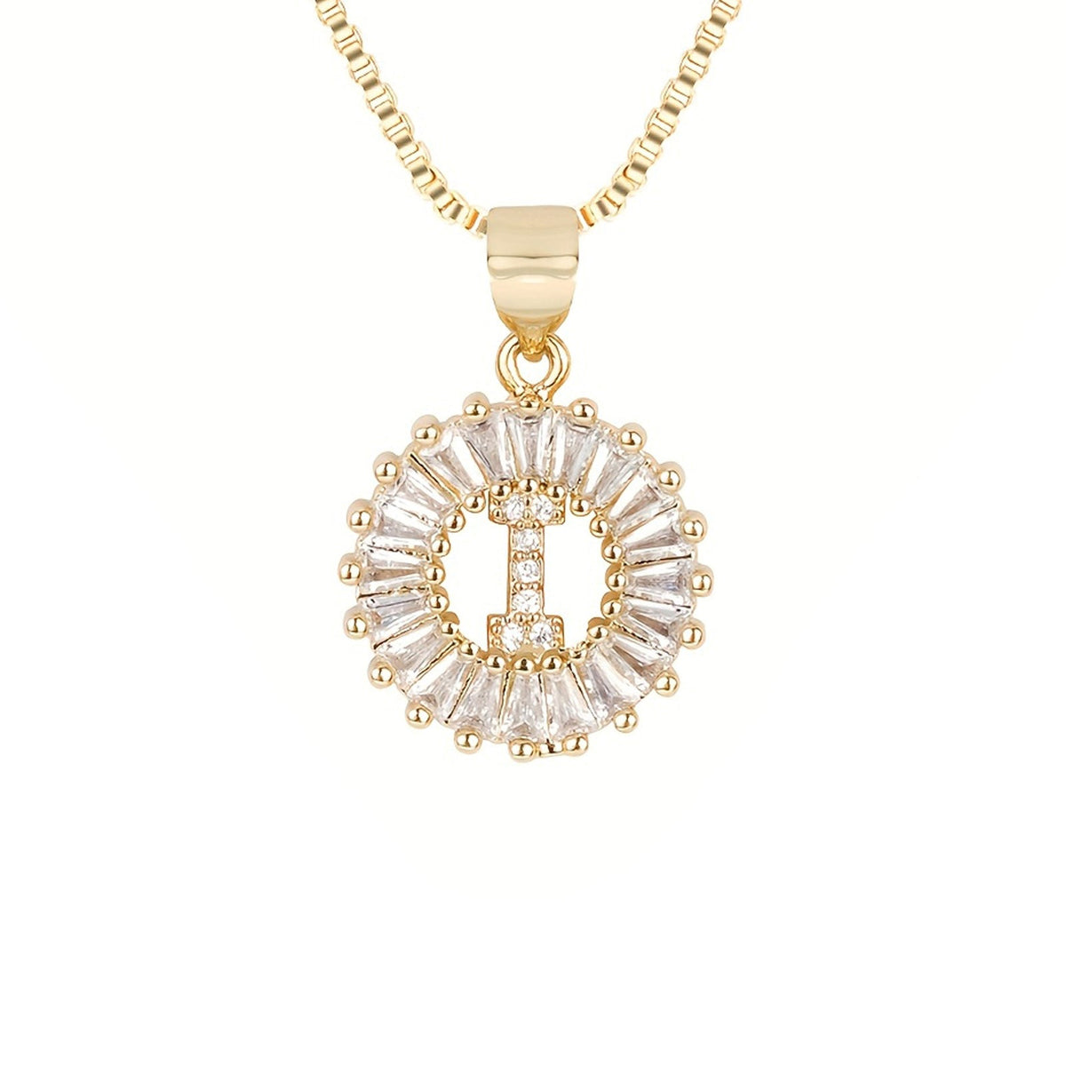 Circle Initial Necklace