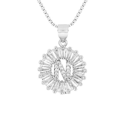 Circle Initial Necklace