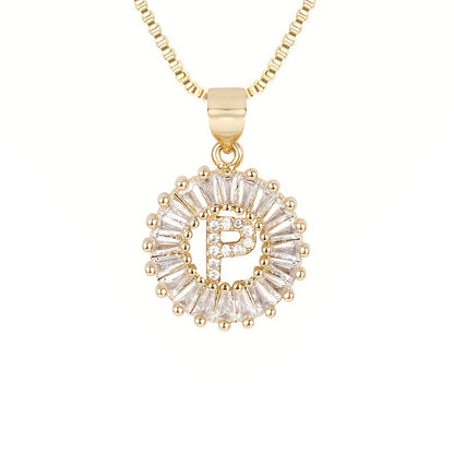 Circle Initial Necklace