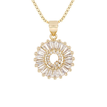 Circle Initial Necklace