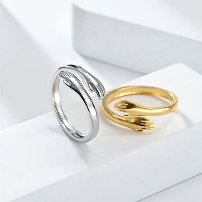 Love Warm Embrace Hug Ring