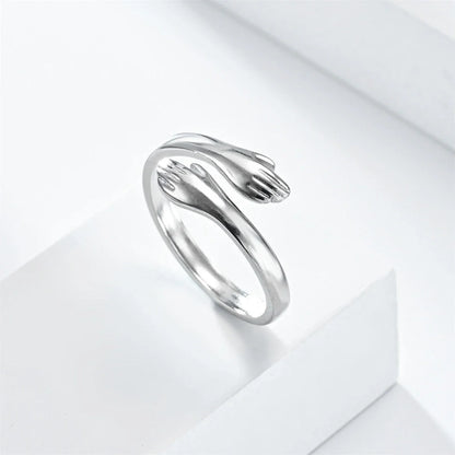 Love Warm Embrace Hug Ring