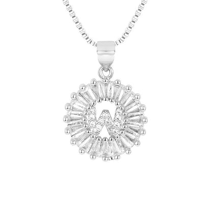 Circle Initial Necklace