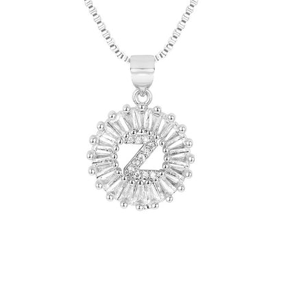 Circle Initial Necklace
