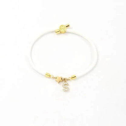 Adjustable Shape Letter Initial Bracelets
