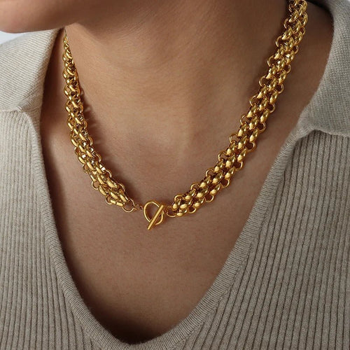 Classy Rice Bead Necklace and Bracelet