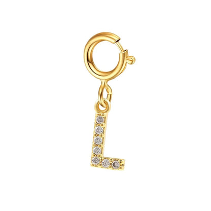 Dainty Cuban Figaro Chain Letter Initial Bracelet