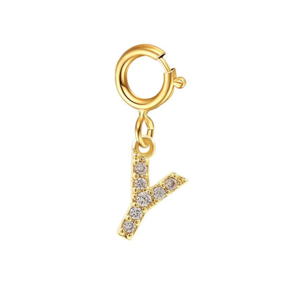 Dainty Cuban Figaro Chain Letter Initial Bracelet