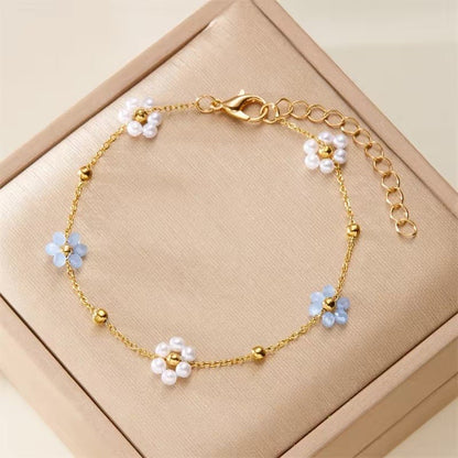 Dainty Daisy Necklace & Bracelets