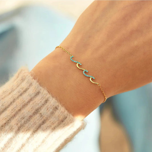 Dainty Wave Bracelet