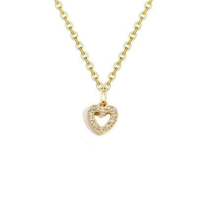 Dainty Zircon Letter Initial, Number, Symbol Chain Necklace