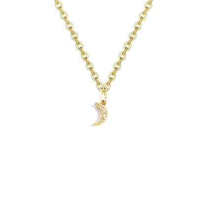 Dainty Zircon Letter Initial, Number, Symbol Chain Necklace