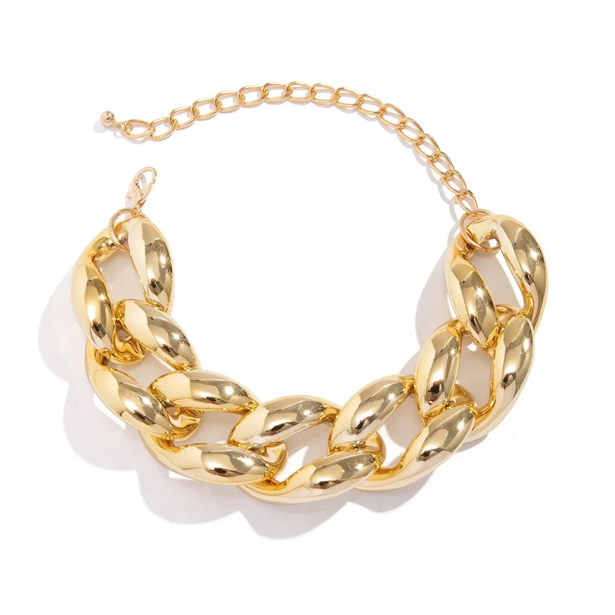 Exaggerated Chunky Cuban Link Choker Necklace