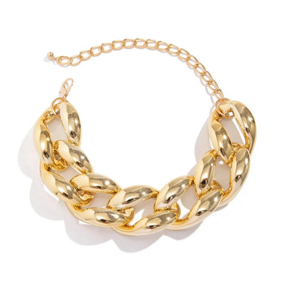 Exaggerated Chunky Cuban Link Choker Necklace