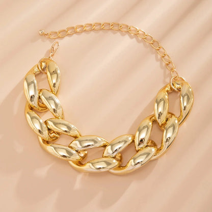 Exaggerated Chunky Cuban Link Choker Necklace