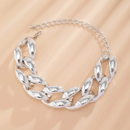 Exaggerated Chunky Cuban Link Choker Necklace