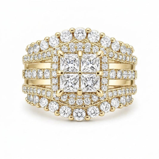 5-in-1 Diamond Accented Ring Stack