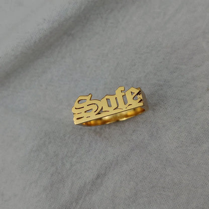 Personalized Name Classy Rings