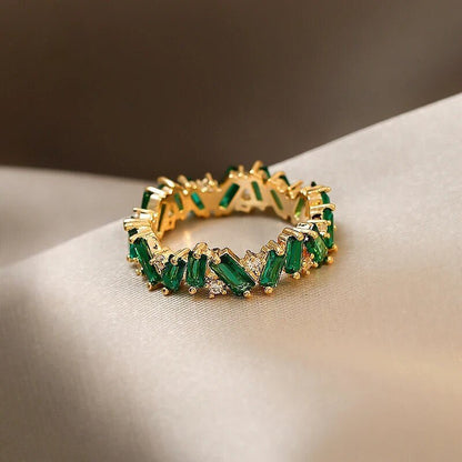 Staggering Baguette Crystal Rings